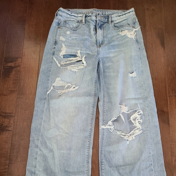 AMERICAN EAGLE RIPPED SKATER JEAN ๐น SIZE 4 - Picture 3 of 6